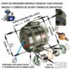 1010G20 COPLE DE ENGRANES FALK LIFELIGN TORNILLOS EXPUESTOS EXTERIOR 4.560”  LARGO 3.500”