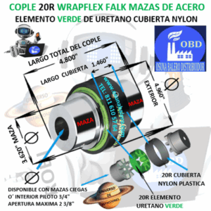 20R COPLE FALK SERIE 10 WRAPFLEX EXTERIOR 5” LARGO 4 13/16”