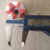 GR-075ALR  COPLE DE ALUMINIO MAZAS ESCALONADAS ECONOMICO EXTERIOR 45mm LARGO 63mm - Imagen 5