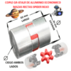 GR-07ALR COPLE DE ALUMINIO MAZAS RECTAS ECONOMICO EXTERIOR 35mm LARGO 63mm
