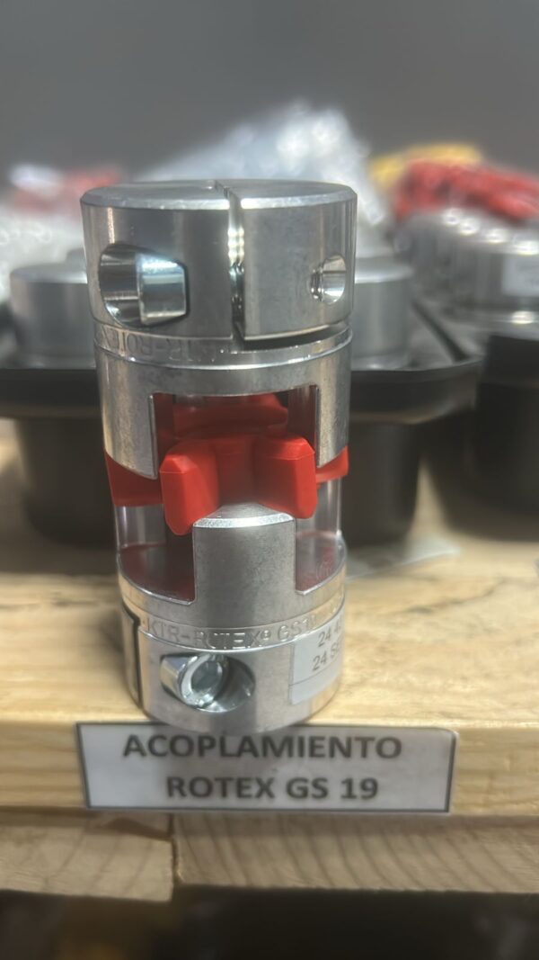 GS-19 COPLE ROTEX KTR DE ALUMINIO MAZAS ( 1A ) RECTAS CLAMP PILOTO EXTERIOR 40mm LARGO 66mm - Imagen 2
