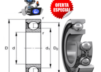 6317 RODAMIENTO SKF BALERO SIN TAPAS d=85mm D=180mm B=41mm