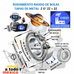 625-ZZ RODAMIENTO ECONOMIC d=5mm D=16mm A=5mm