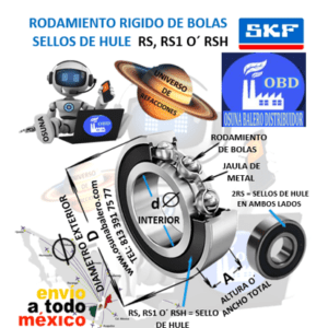 6006-2RS RODAMIENTO SKF d=30mm D=55mm A=13mm