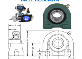 TB-SC-100 CHUMACERA DODGE BASE ROSCADA FLECHA 1” No. DE PARTE 124465