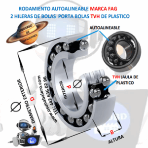 2309-K-TVH-C3 RODAMIENTO FAG INTERIOR CONICO d=45mm D=100mm B=36mm