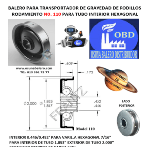 110 BALERO FRANTZ INTERIOR HEXAGONAL 7/16″ PARA INTERIOR DE TUBO 1.853″